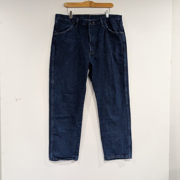 Rustler Dark Wash Straight Leg Jeans Blue Size 38 x 30 - Picture 1 of 5
